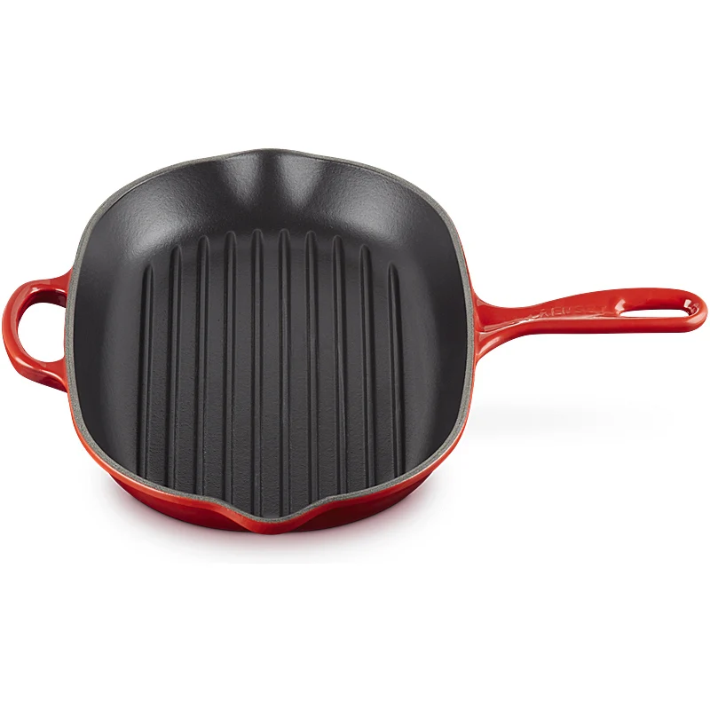 Le Creuset Grillpfanne oval Signature 32cm Kirschrot