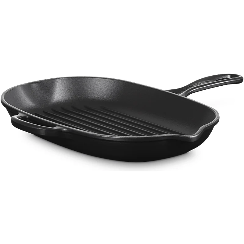 Le Creuset Grillpfanne oval Signature 32cm Schwarz