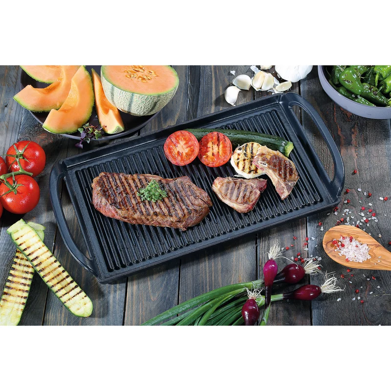 Grillplatte 38cm, schwarz
