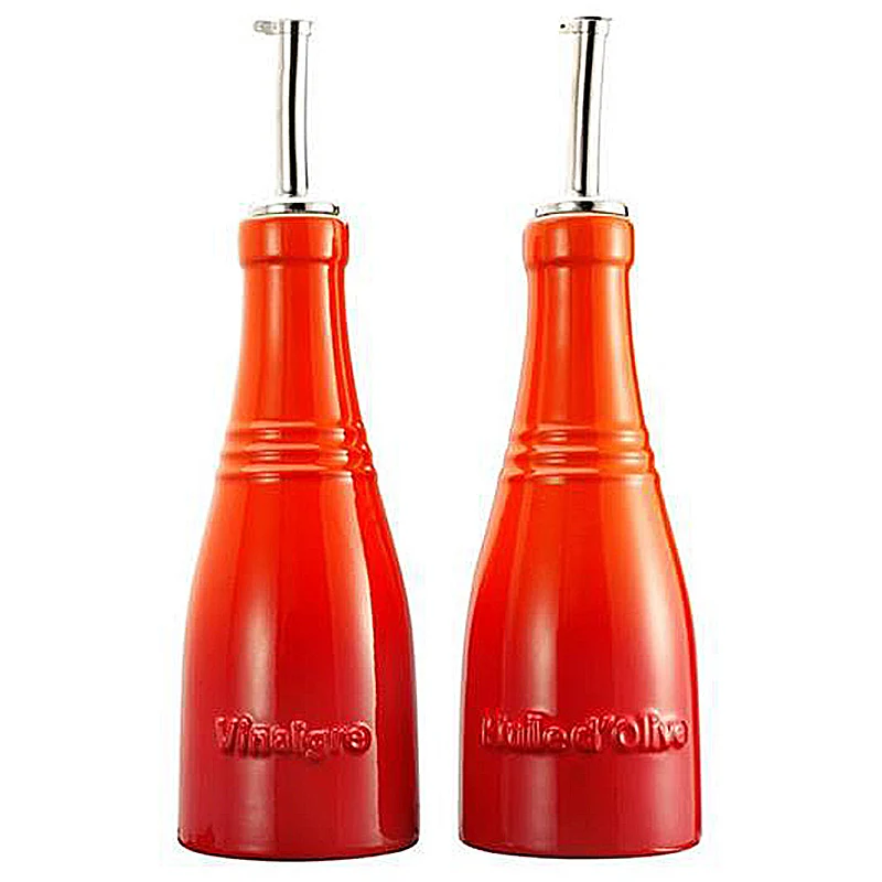 Le Creuset ÖL UND ESSIG SET OFENROT
