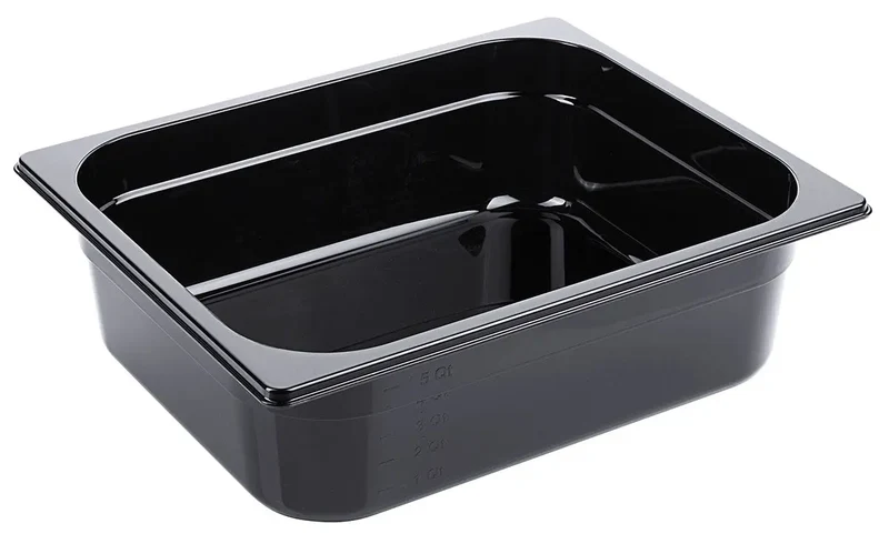 GN-Behälter aus Polycarbonat schwarz Tiefe 65-150mm