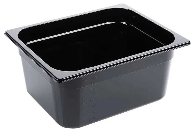GN-Behälter aus Polycarbonat schwarz Tiefe 65-150mm