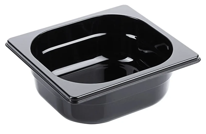 GN-Behälter aus Polycarbonat schwarz Tiefe 65-150mm