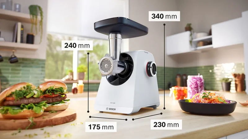 Bosch - Fleischwolf Weiß 1900W - MFWS420W