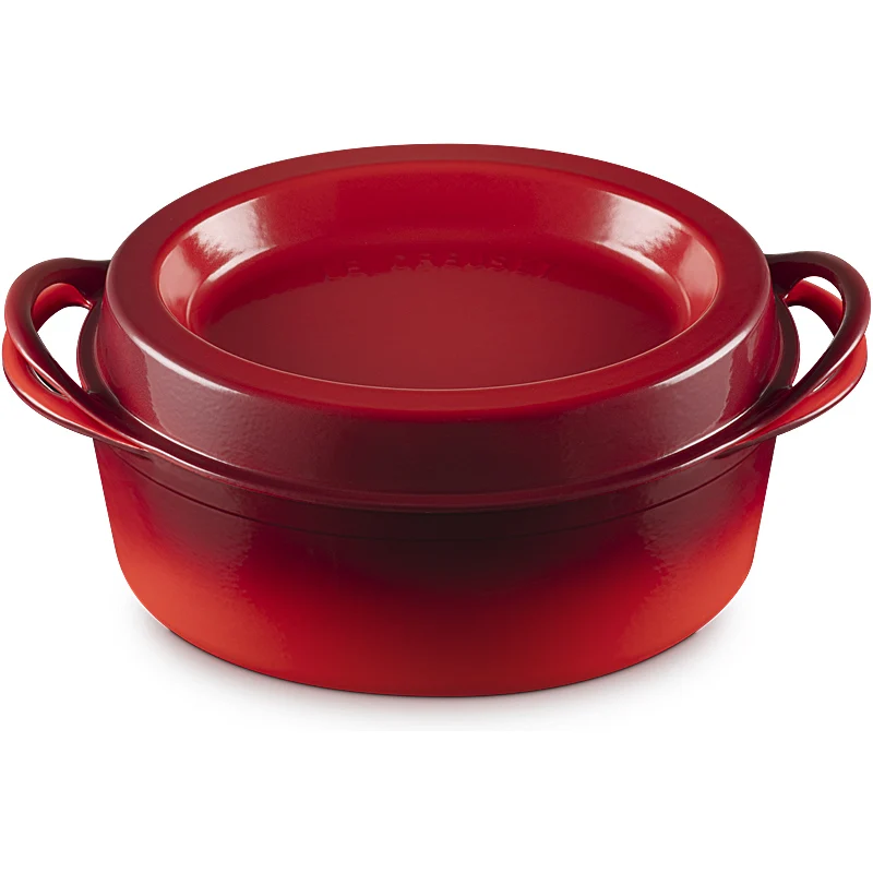 Le Creuset Doufeu oval 35 cm Kirschrot