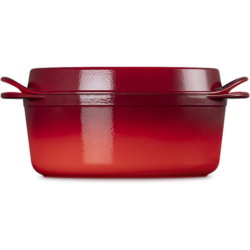 Le Creuset Doufeu oval 35 cm Kirschrot