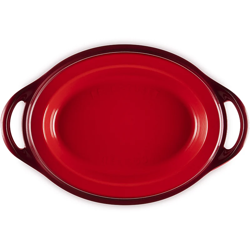 Le Creuset Doufeu oval 35 cm Kirschrot