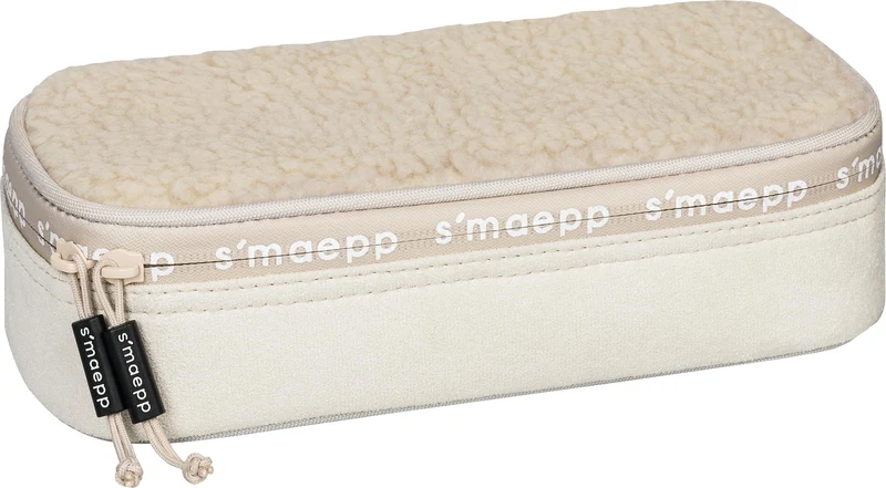 BRUNNEN Schlampermäppchen s'maepp XL „Plüsch“ | 1 Klappe(n), beige