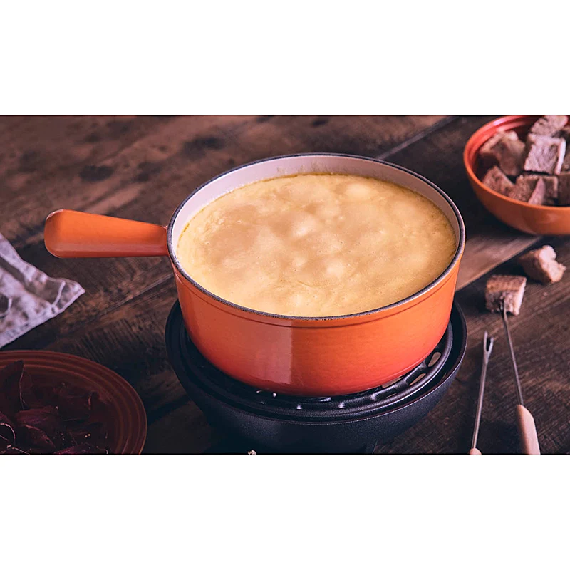 Le Creuset Caquelon Tradition 22 cm Kirschrot