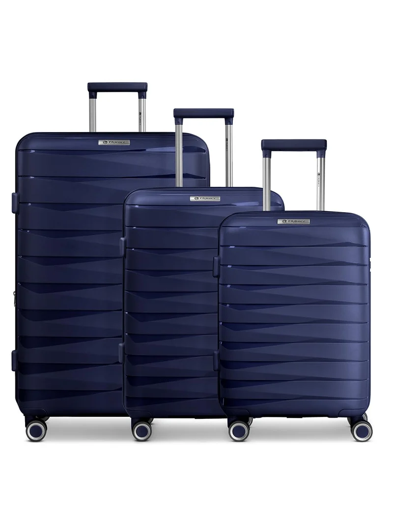 Franky Koffer-Set 3-teilig für Damen und Herren | Reise-Trolleys 49 x 28 x 74 cm aus hochwertigem, l