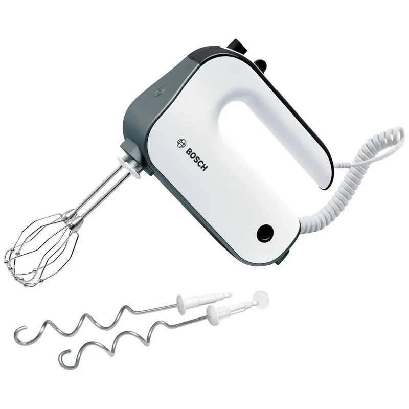 Bosch - Handmixer 850W weiß mit Spiralkabel - MFQ49300