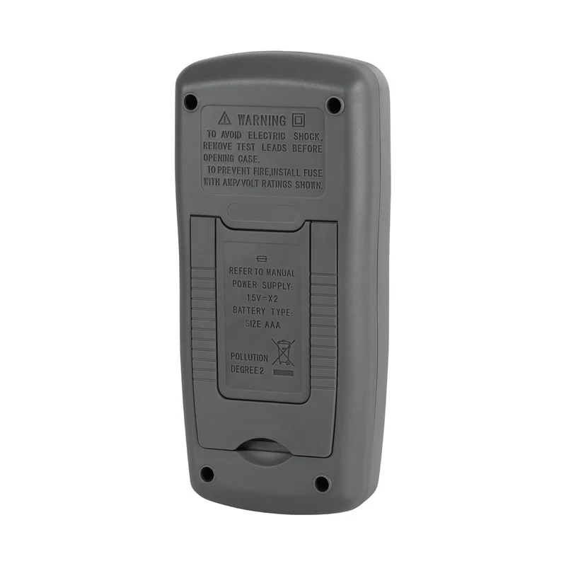 The Rebel Tools RB-30D universal meter includes test leads