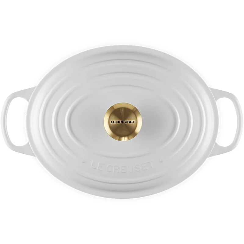Le Creuset Bräter Signature oval 31 cm White