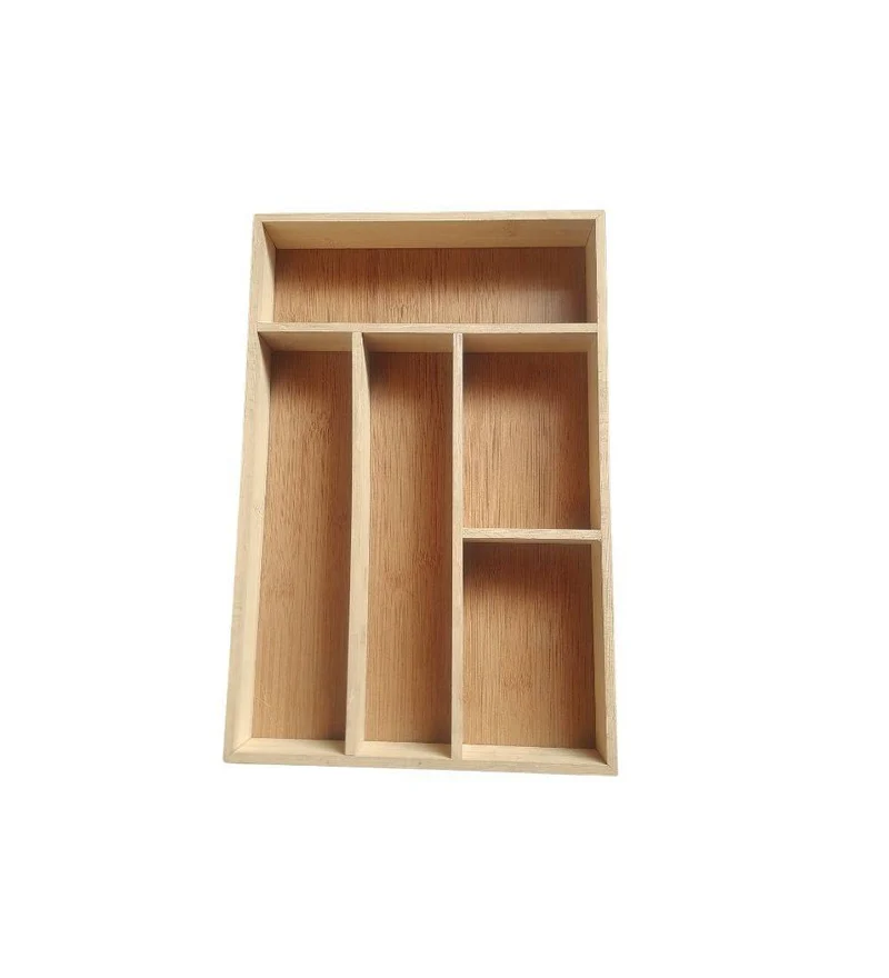 Wooden Cutlery Tray 6 Grids