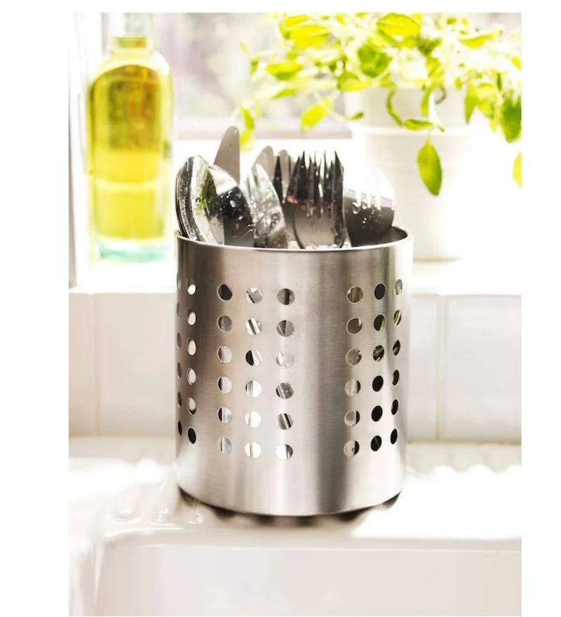 IKEA Utensil holder Stainless Steel 5 3/8"