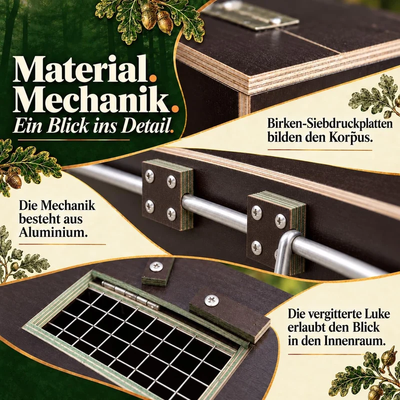 Martenbrown® Waschbärfalle Gross 100cm I Dient auch als Marderfalle oder Katzenfalle I Marder Kasten