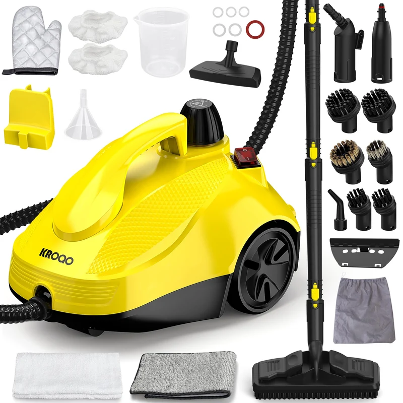 HandDampfreiniger, Dampfreiniger mit 23 Zubehörteilen,Steam Cleaner und einem 5 Meter langen Netzkab