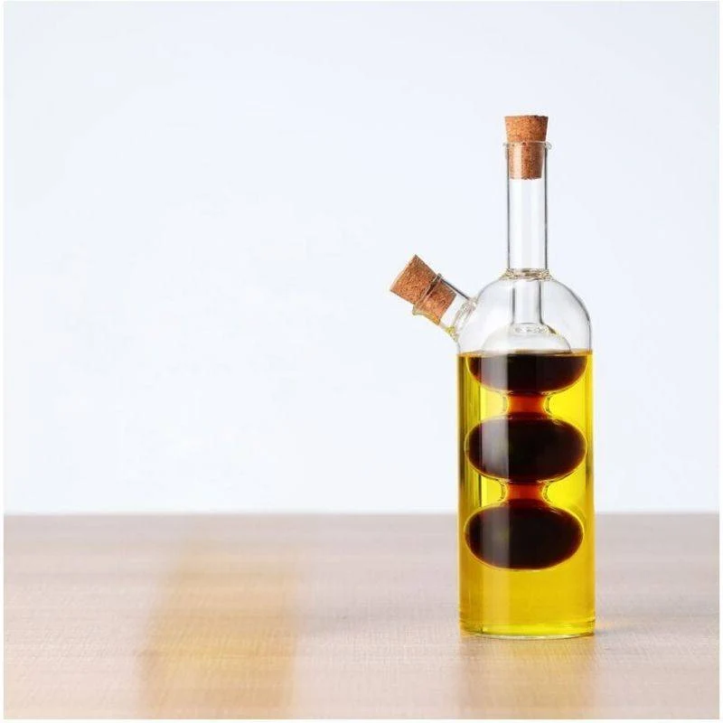 2-in-1 Glass Oil and Vinegar Bottle