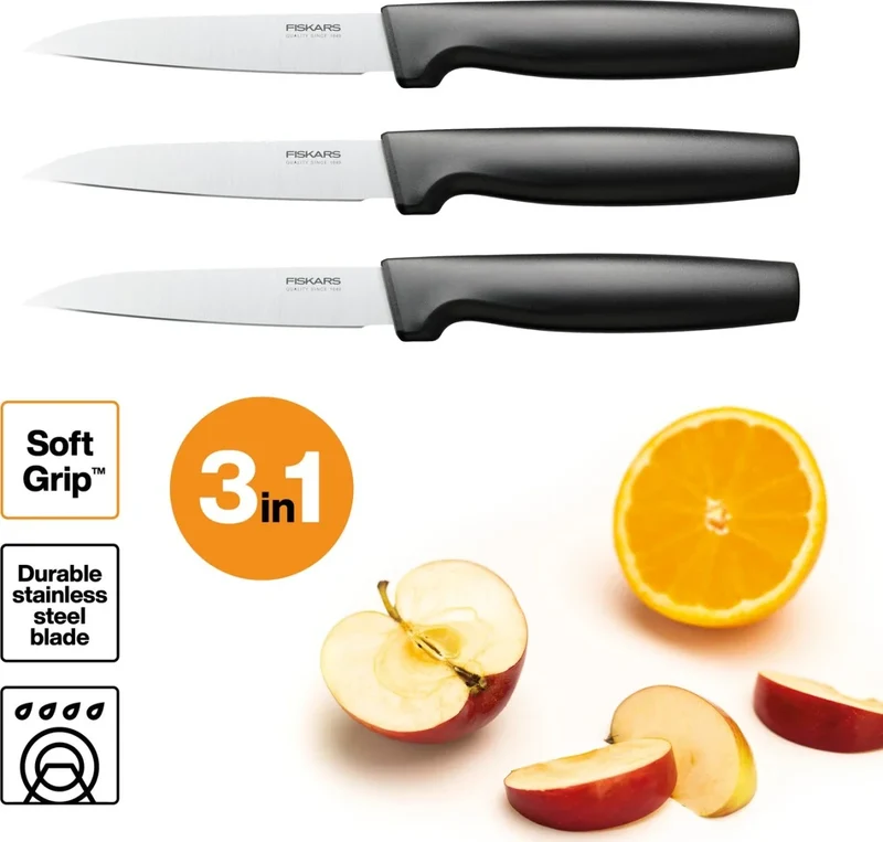 Fiskars - Functional Form Gemüsemesser 3-tlg.