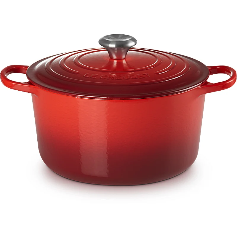Le Creuset Bräter Signature hoch 26 cm Kirschrot