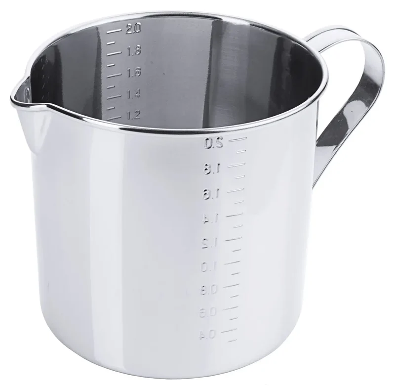 Edelstahl Messbecher zylindrisch 2,1 l