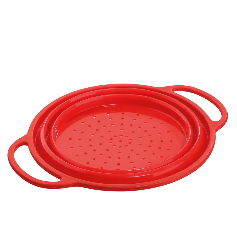 Seiher, faltbar, 24 cm, rot