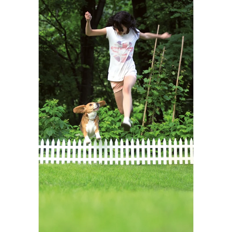 Prosperplast IP£SU-S449 Garden Fence Garden Classic White