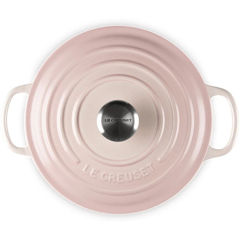 Le Creuset Bräter Signature rund 20cm Shell Pink