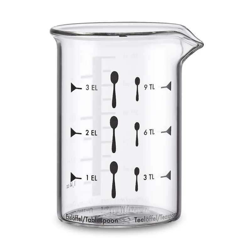 Messbecher 50 ml, Glas