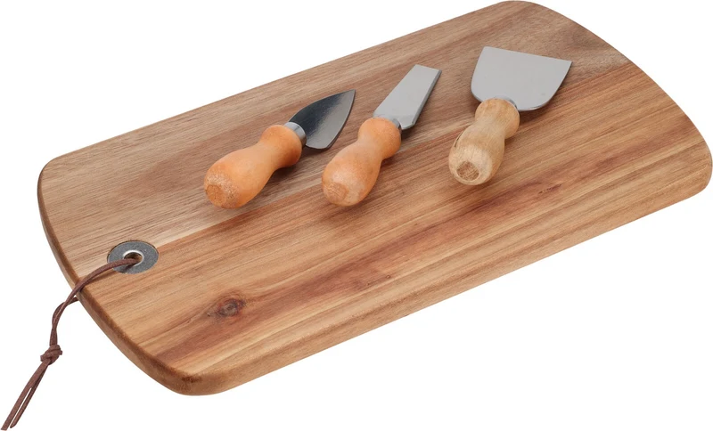 Cookinglife Käsemessenset 4-teilig - RVS - Käsebrett - Schneiden und Servieren von Käse