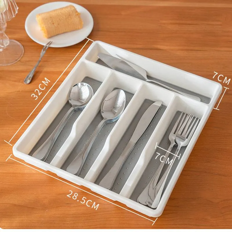 5 Grids Plastic Cutlery Tray