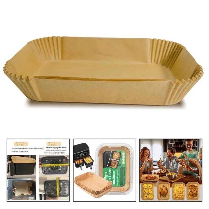 Air Fryer Paper Liner Rectangular 50 PCS