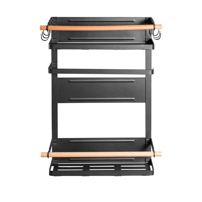 Maclean magnetic shelf for refrigerator / washing machine, black, 12kg max, MC-910, 4 pieces
