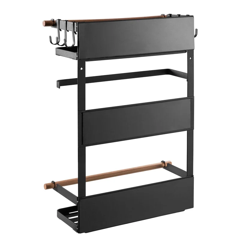 Maclean magnetic shelf for refrigerator / washing machine, black, 12kg max, MC-910, 2 pieces