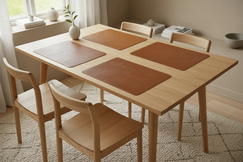 Platzset PU 30x45 cm cognac/natur