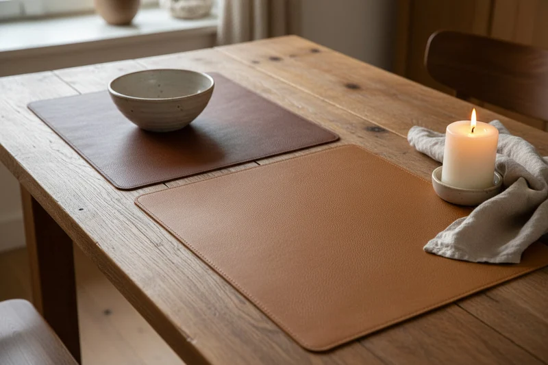 Platzset PU 30x45 cm cognac/natur