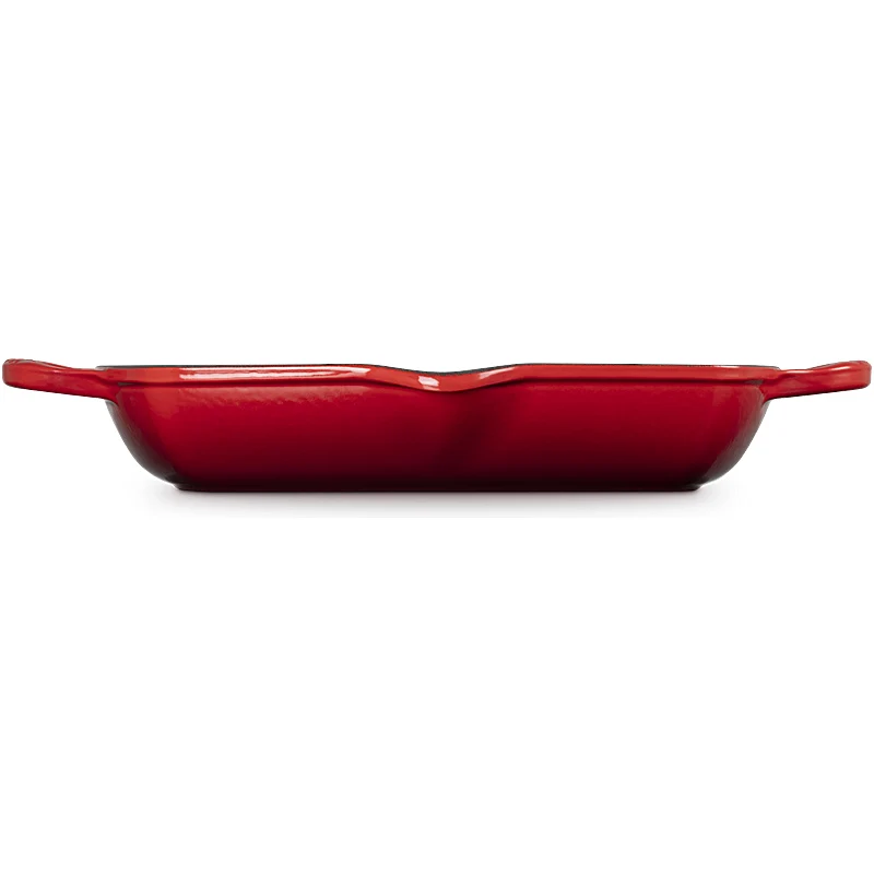 Le Creuset Quadratische Grillpfanne mit 2 Griffen Signature 30 cm Kirschrot