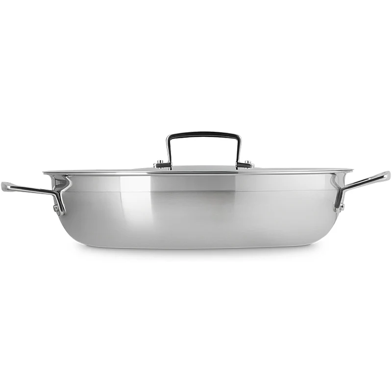 Le Creuset 3-ply Profipfanne mit Deckel antihaft 30 cm