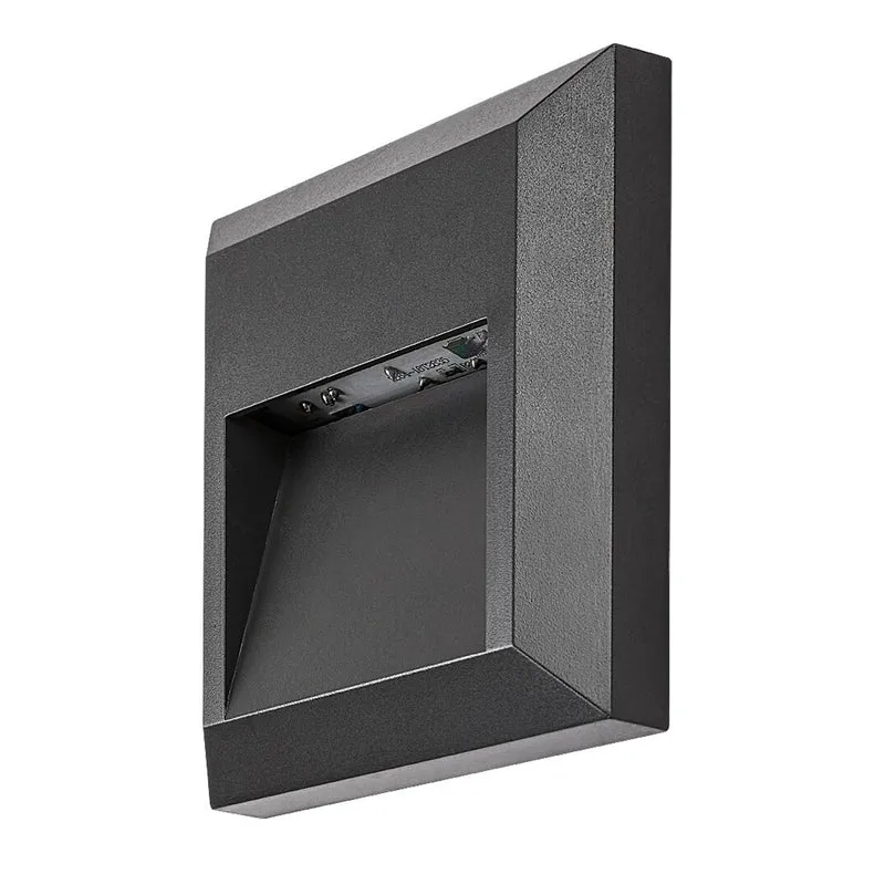 Rabalux Wall Sconce, Outdoor, 4W LED, Anthracite, Trento, 2 pieces