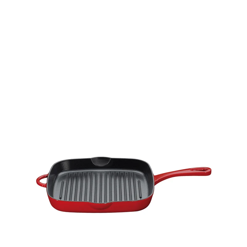 Grillpfanne hoch rot
