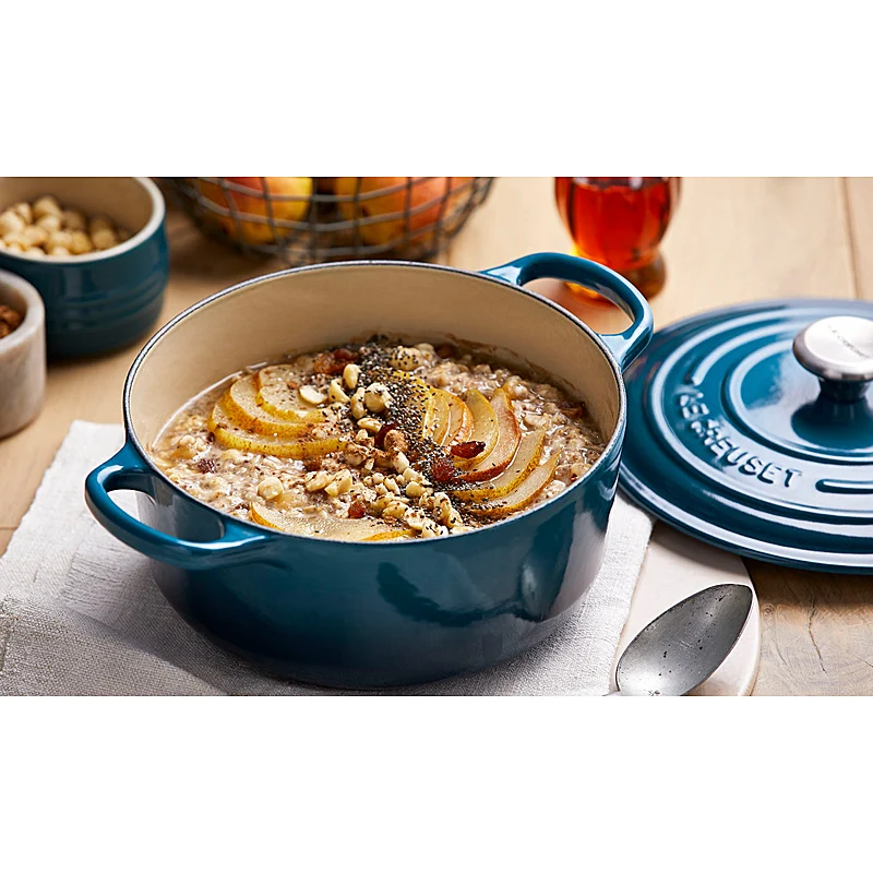 Le Creuset Bräter Signature rund 24 cm Deep Teal