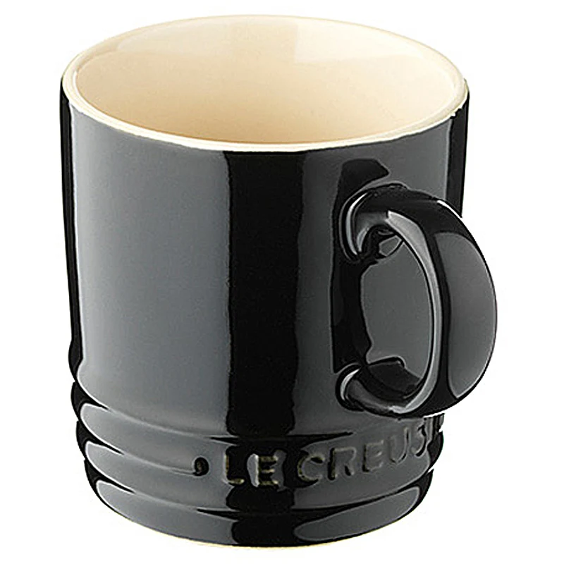 Le Creuset Becher 350 ml Schwarz glänzend