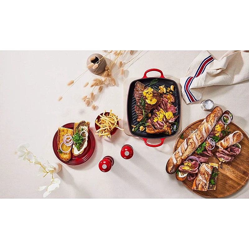 Le Creuset Frühstücksteller 22 cm Kirschrot