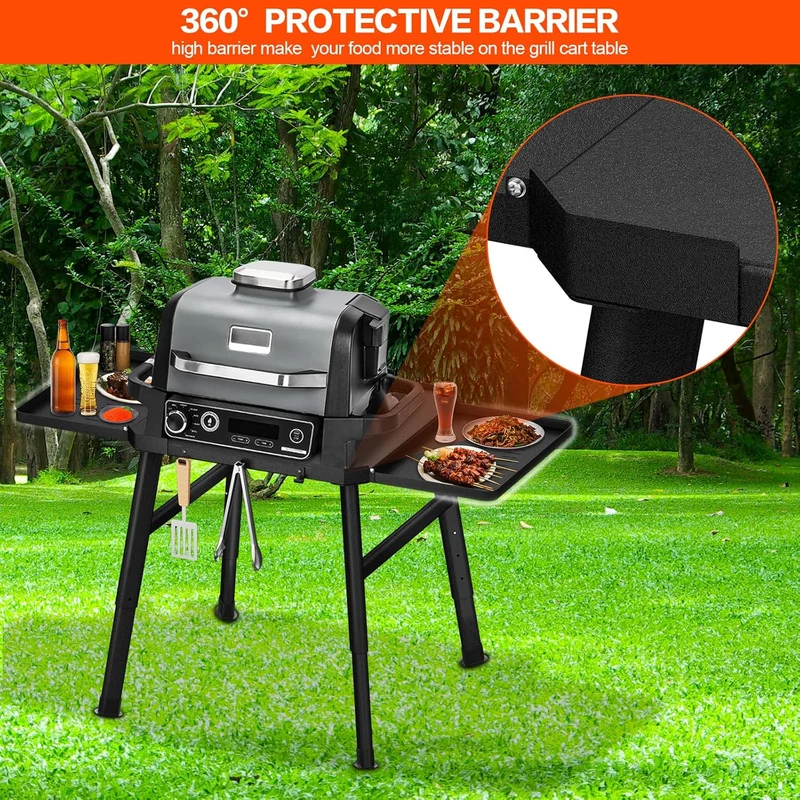 Grillständer für Ninja Woodfire Aussenofen Serie und Grillständer, Beweglicher Ständer zum Ninja Woo