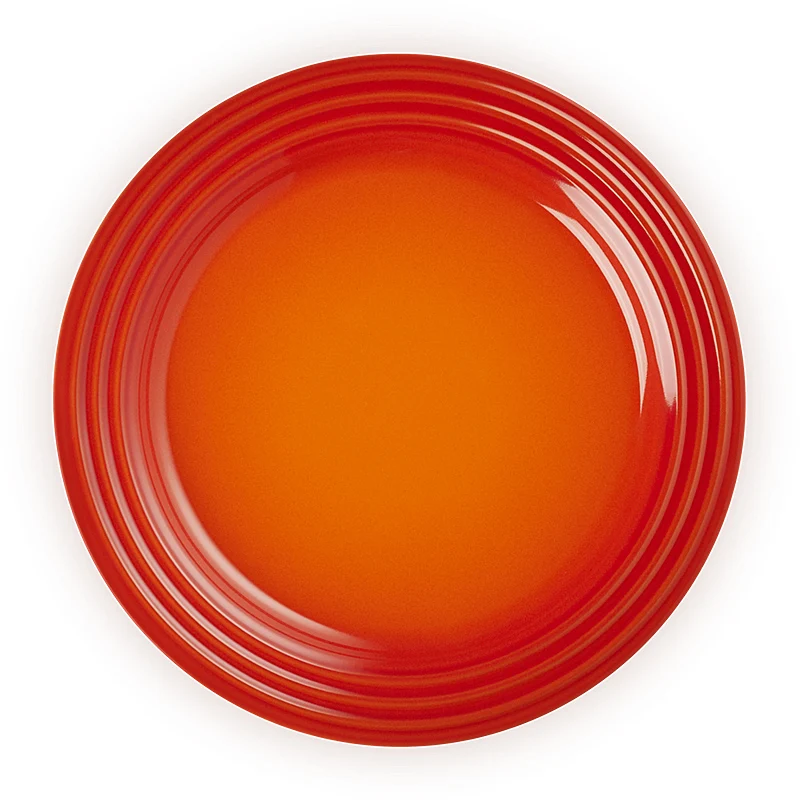 Le Creuset Frühstücksteller 22 cm Ofenrot