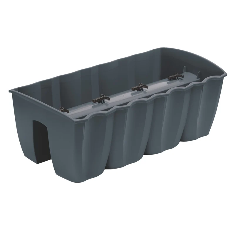 Prosperplast balcony railing pot, 58cm, anthracite, DCRO600