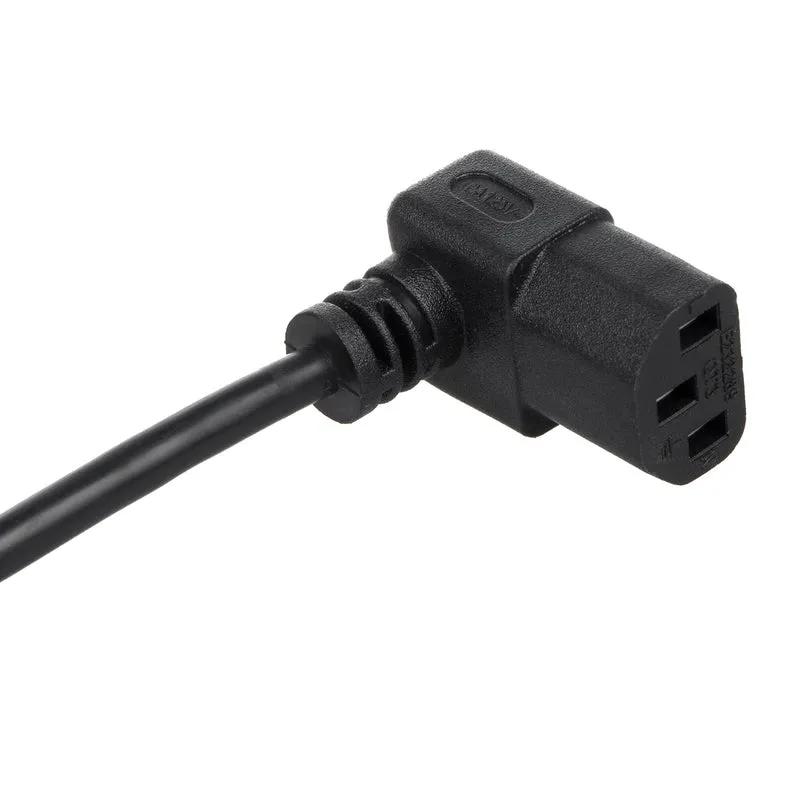 Maclean Power Cable, Angled, 3-Pin, EU Plug, 1.5 m, MCTV-851, 3 pieces