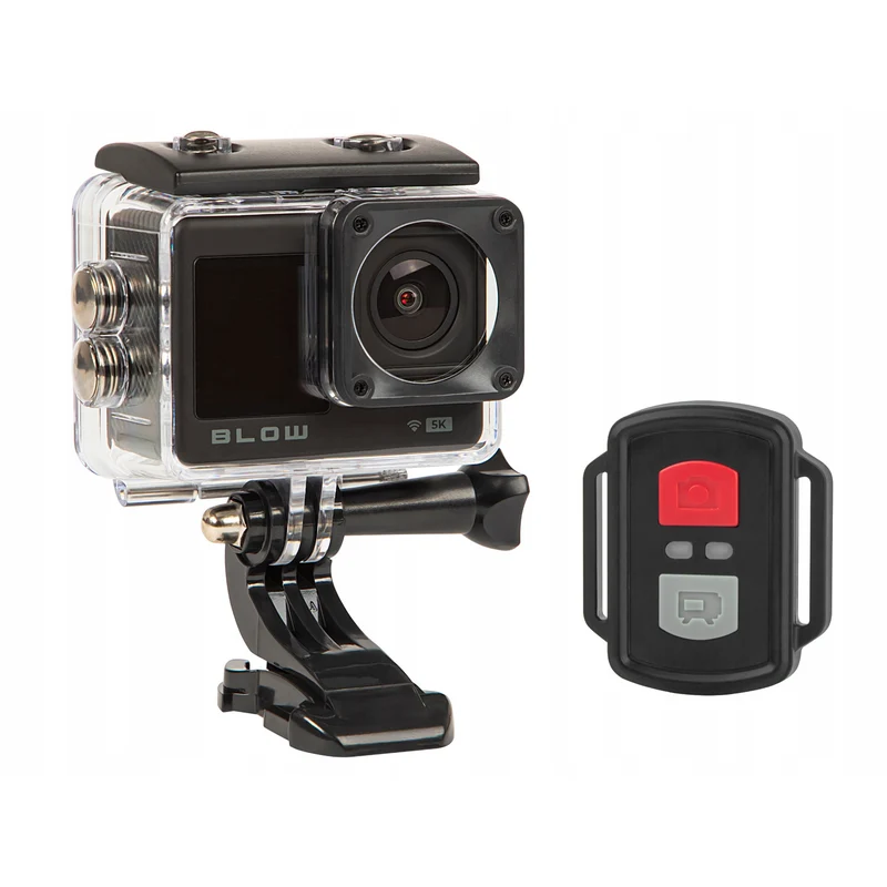 Pro4U 5K Blow Action Camera, 5K Ultra HD quality, 20 megapixels, 160° wide-angle lens, waterproof, remote control, 78-568#