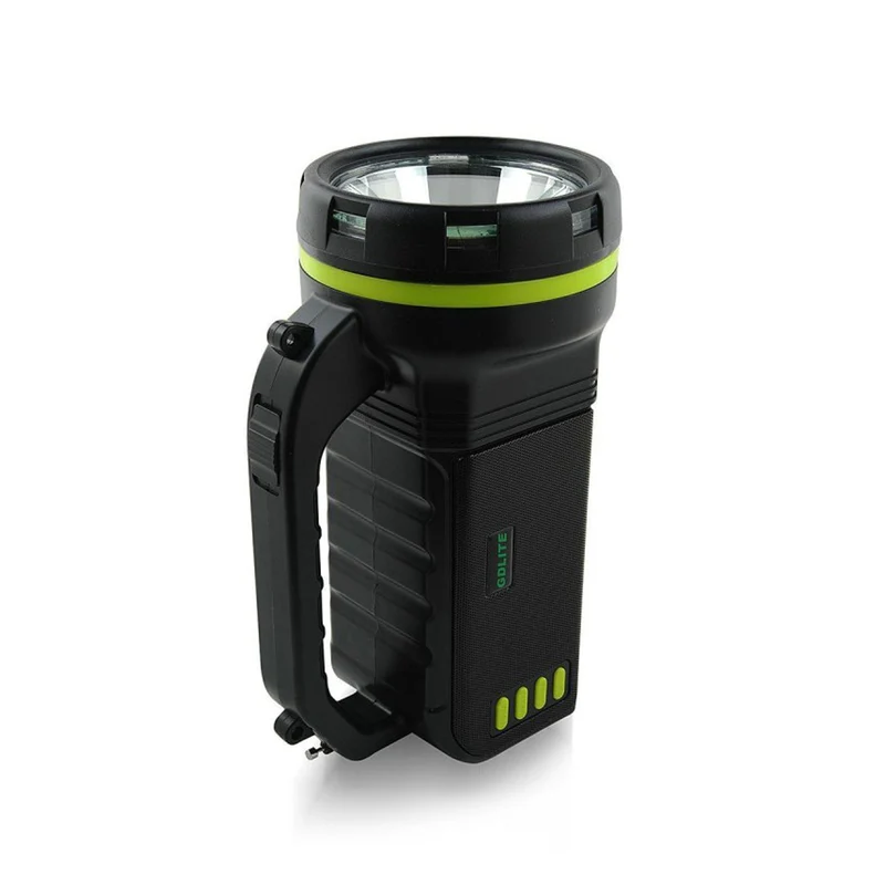 Verna multi-function solar flashlight, 6in1, powerbank, solar panel, lamp, LED lights, speaker+radio, Tur000008