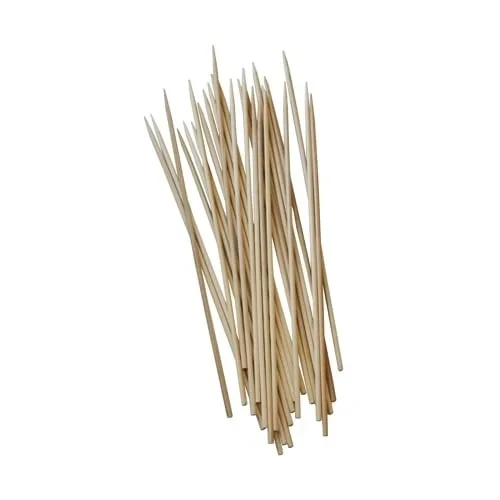 Papstar 1000 Schaschlikspieße, Holz pure Ø 3 mm x H: 20 cm